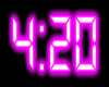 Neon Pink 4:20