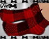 Black Red Plaid Socks