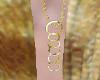 long gold rings necklace