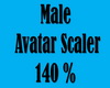 Male Avatar Scaler 140%