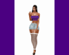 Purple Sexy Skirt Set-XP