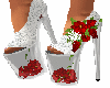 flower shoes white