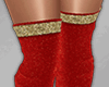 Diva Gold/Red Boots