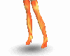 fire colored tightboots