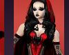 Red Black Princess Gown Goth