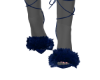 Navy Fur Heels