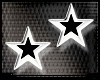Earring Star  B&W (F)
