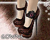 Dark rose heels
