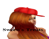 ginger hair &red cap