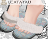 C! Furry slippers °B
