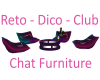 Retro Disco Chat Furnit.