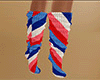 Striped Socks USA Tall F