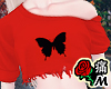 蝶 Butterfly Red Top