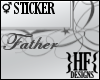 }HF{ Father Sticker