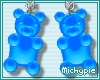 Bear Earrings/Blue
