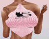 Pink Knitting Kit Cat