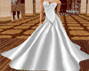 White Satin Bridal Gown
