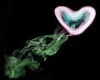 love heart smoke sticker