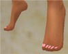 Dainty feet pink nails