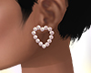 Pink Diamond Heart Ear