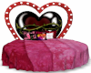 Valentine kiss bed