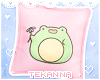 [T] Froggy pillow