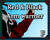 red & Black warmers arm