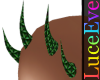Green Scaled PVC Horns