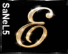 IO-Gold Sparkle Letter-E