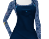 *B* Blue Bib Dress