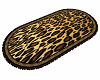 Leopard Oval Rug