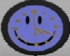 Blue 4:20 Smiley Clock