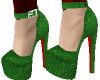Green Xmas Heels