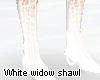 White widow shawl