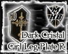 Dark C. Girl leg plate R