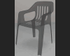 clear plastic chair ''