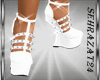 S Platform White Shoes