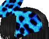 V. Doll Bow Leopard Blue