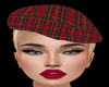 !    RED  BONNET  HAT