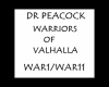 Dr Peacock -Warriors
