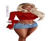 dark red with shorts