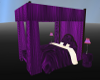 (K) Purple 4 Poser Bed