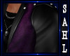 leather jacket purple