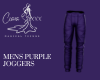Mens Purple Joggers