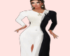 RLL Black White Gown