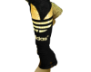 *AD!DAS Gold/Black Boots