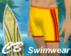 CB Gold Orange Swimwear