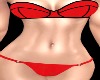 red and black bikini