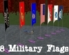 8 Military Flags