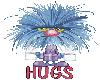 Blue Fuzzy HUGS